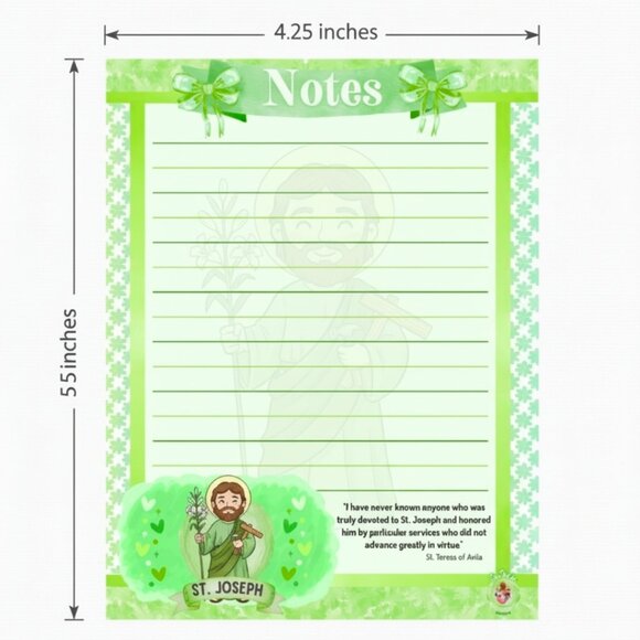 SaInCa Other - Notepads St. Joseph Catholic Gifts